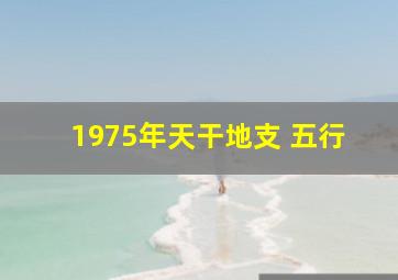 1975年天干地支 五行